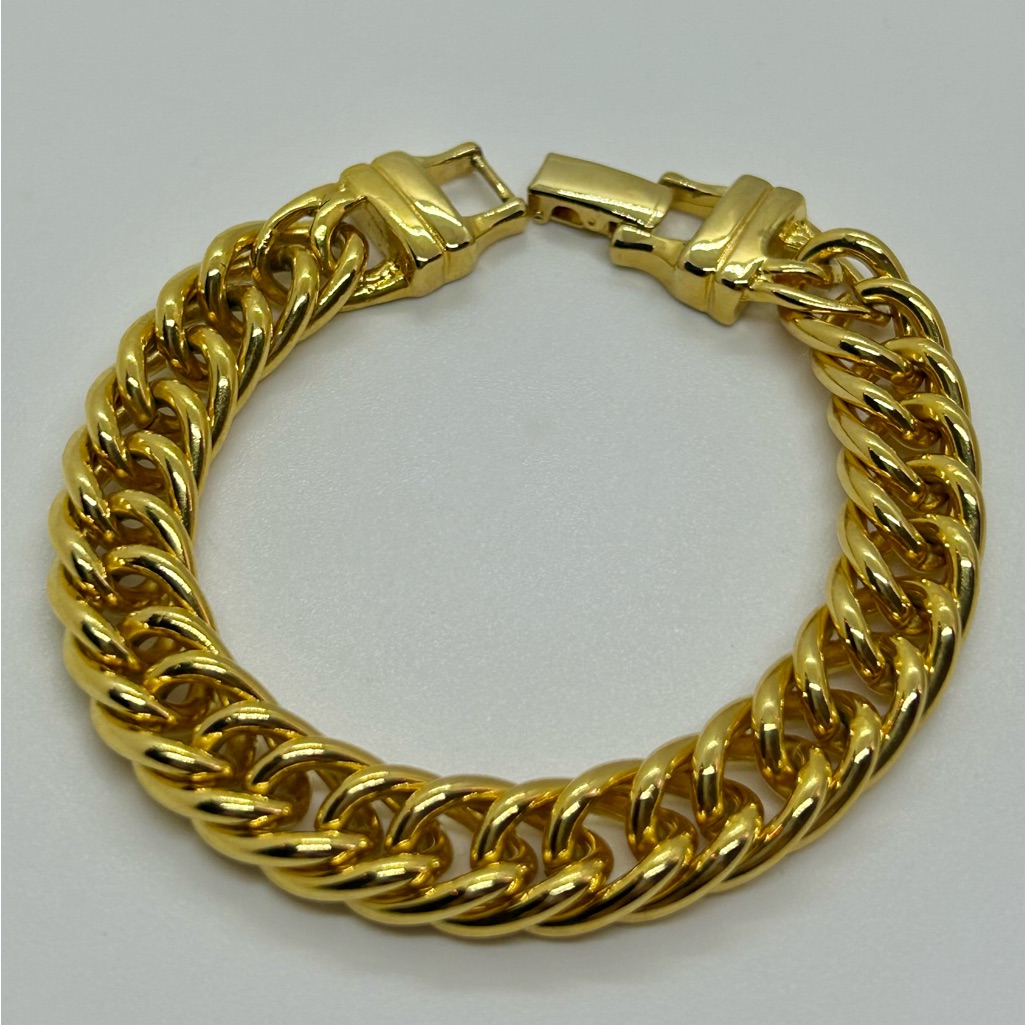 14kt Gold Plated Curb Chain Bracelet